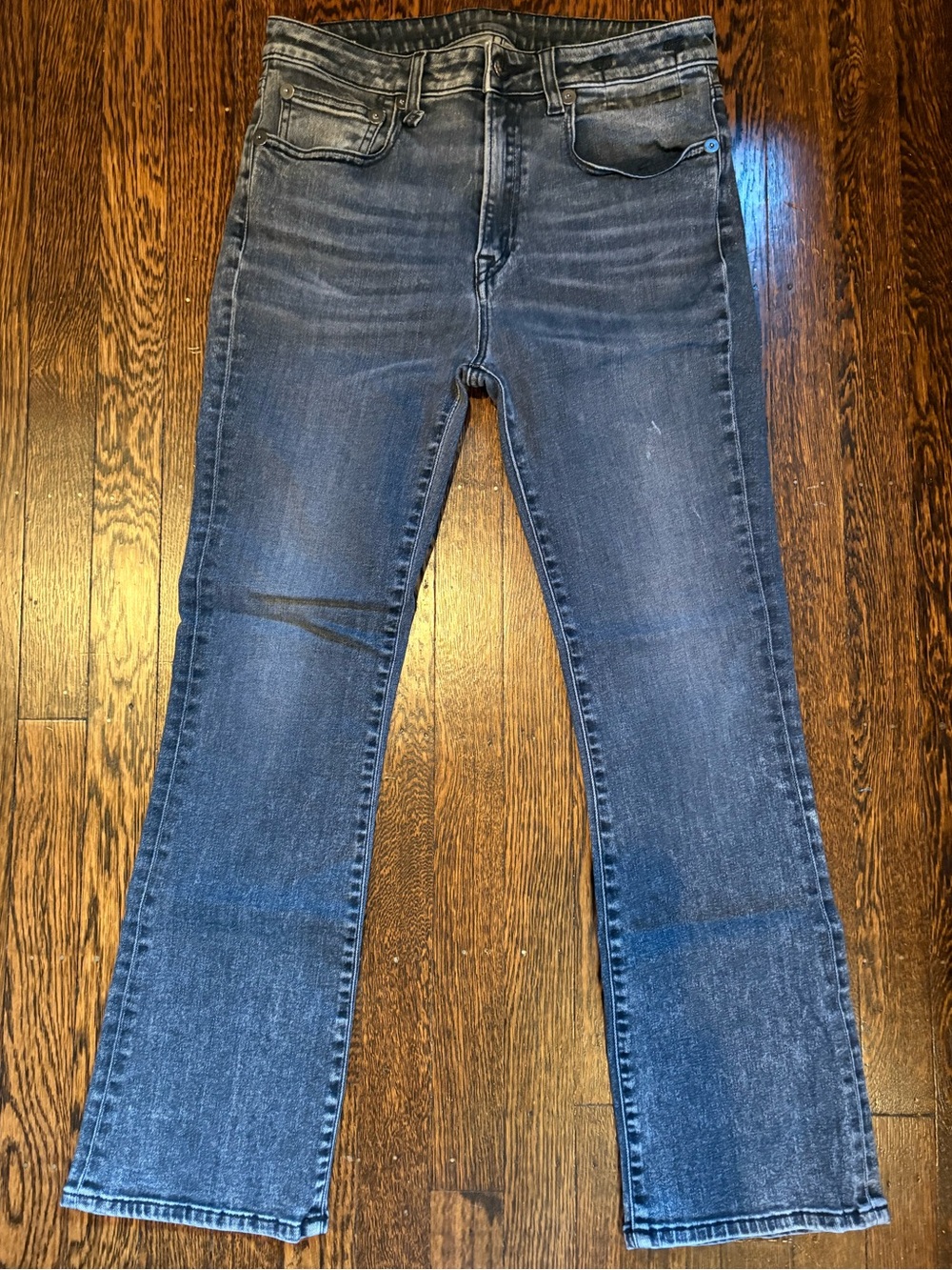 R13 “Kick Fit” Black Jean